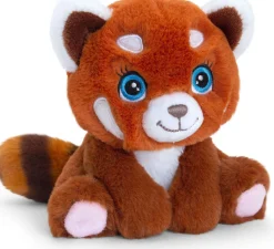 Keel Toys knuffel rode panda bruin / rood H 16 cm
