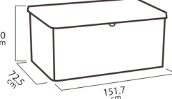 Keter opbergbox Denali grijs 151,7 x 72,5 x 90 cm