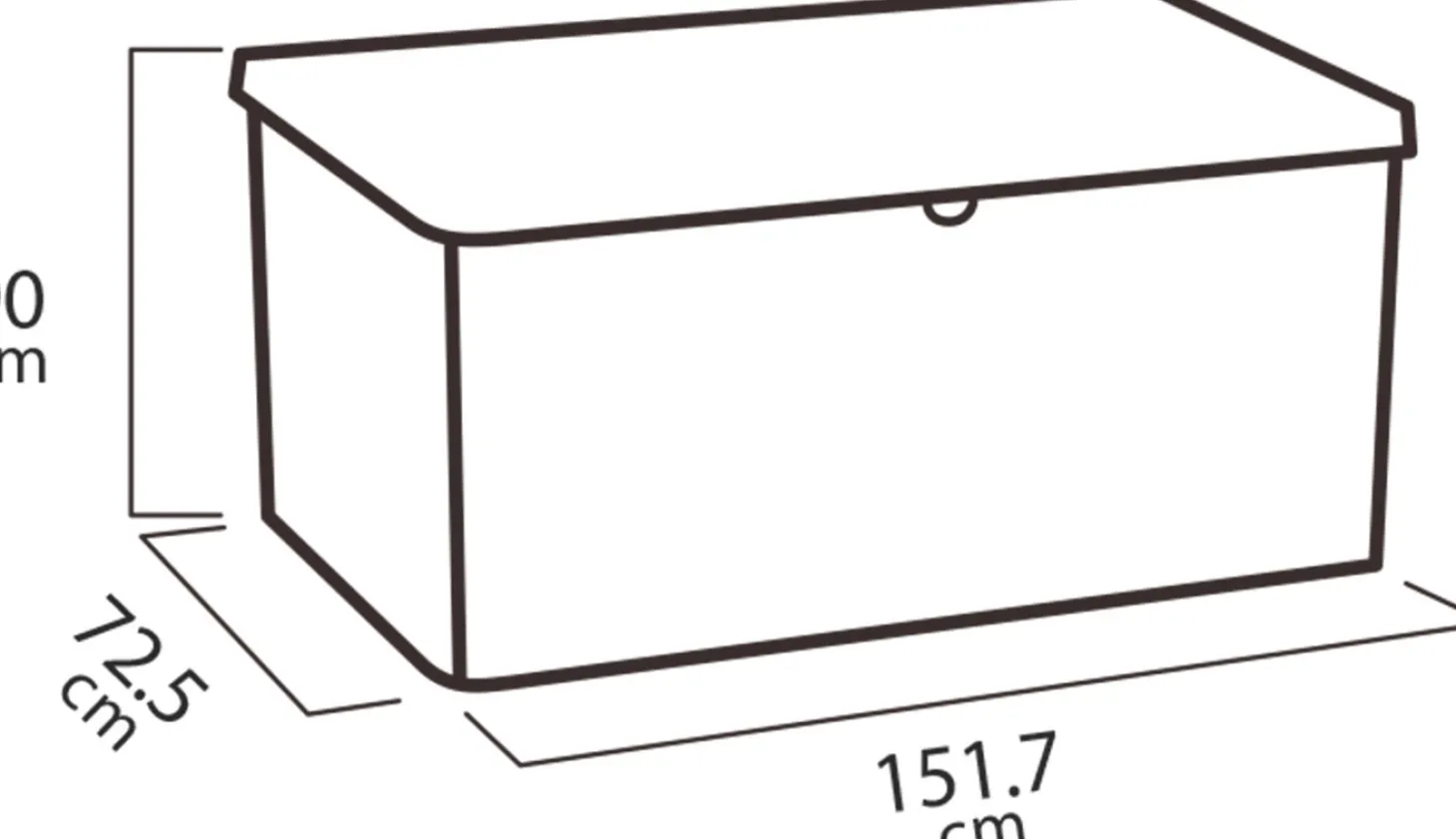 Keter opbergbox Denali grijs 151,7 x 72,5 x 90 cm