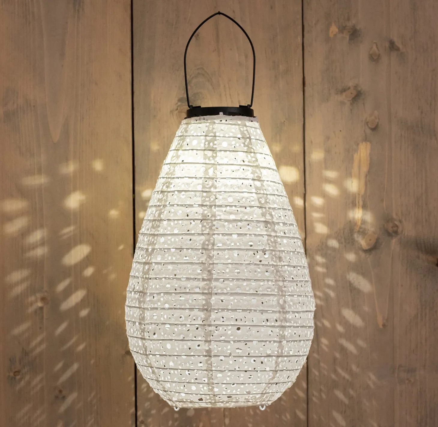 Lampion Marrakesh wit D 20 H 29 cm