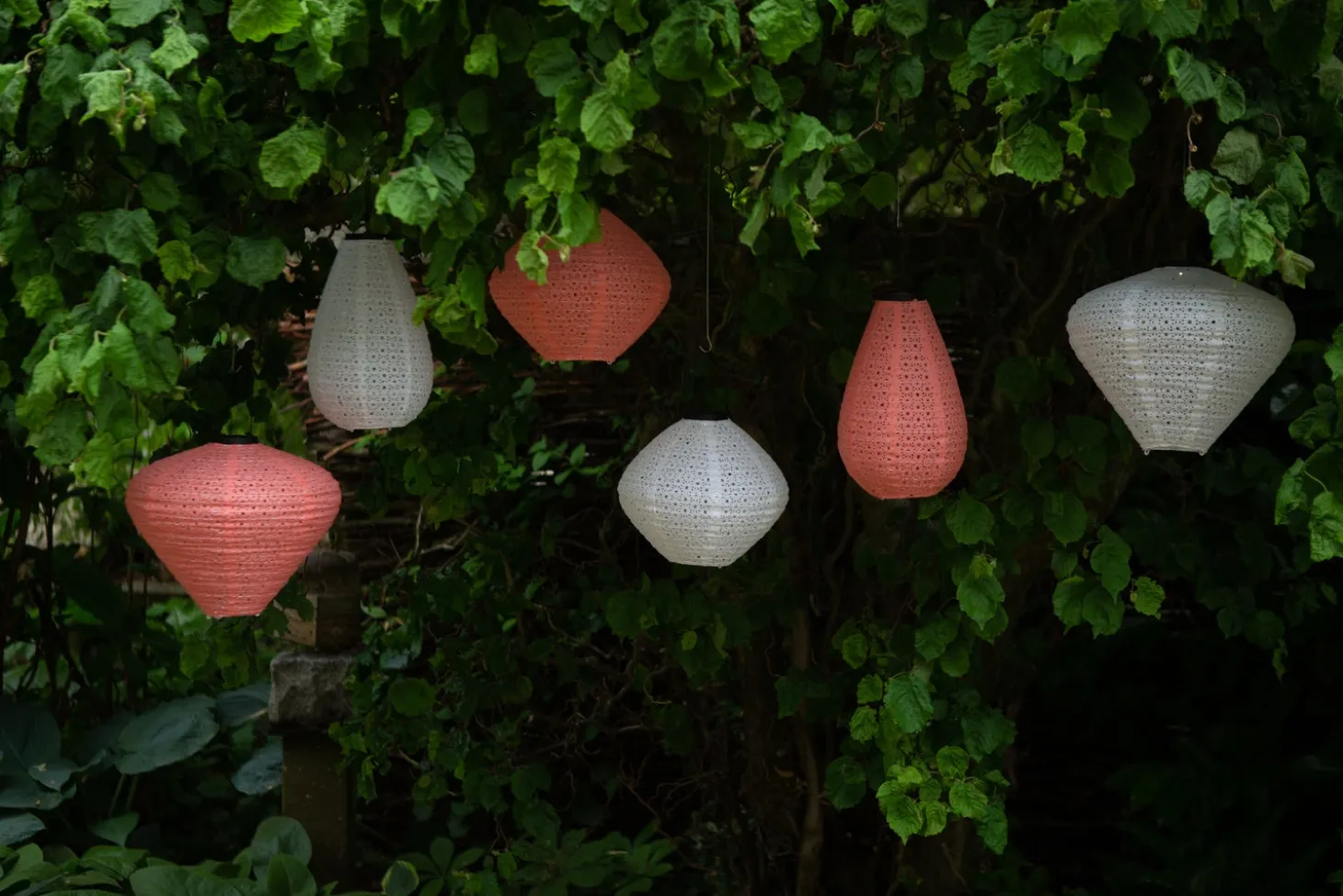 Lampion Marrakesh wit D 20 H 29 cm