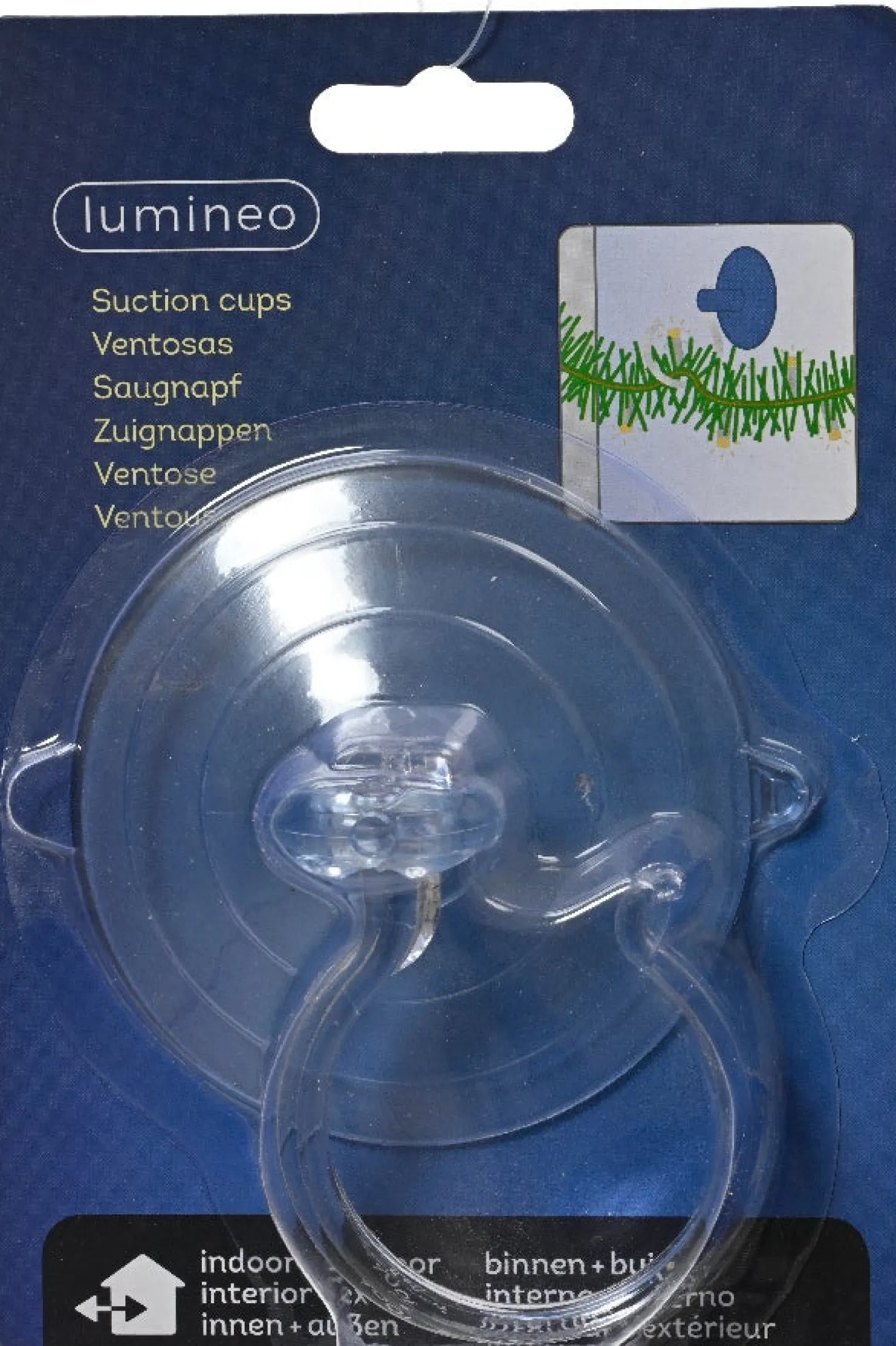 Lumineo zuignap haak D 8,5 cm