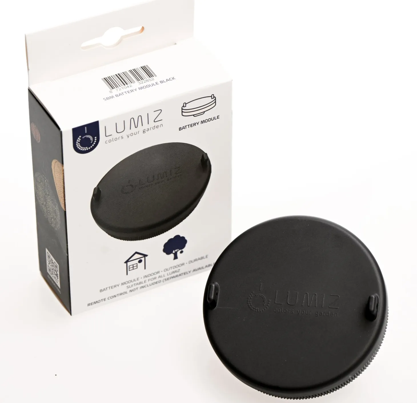 Lumiz batterijmodule zwart D 12 H 2 cm