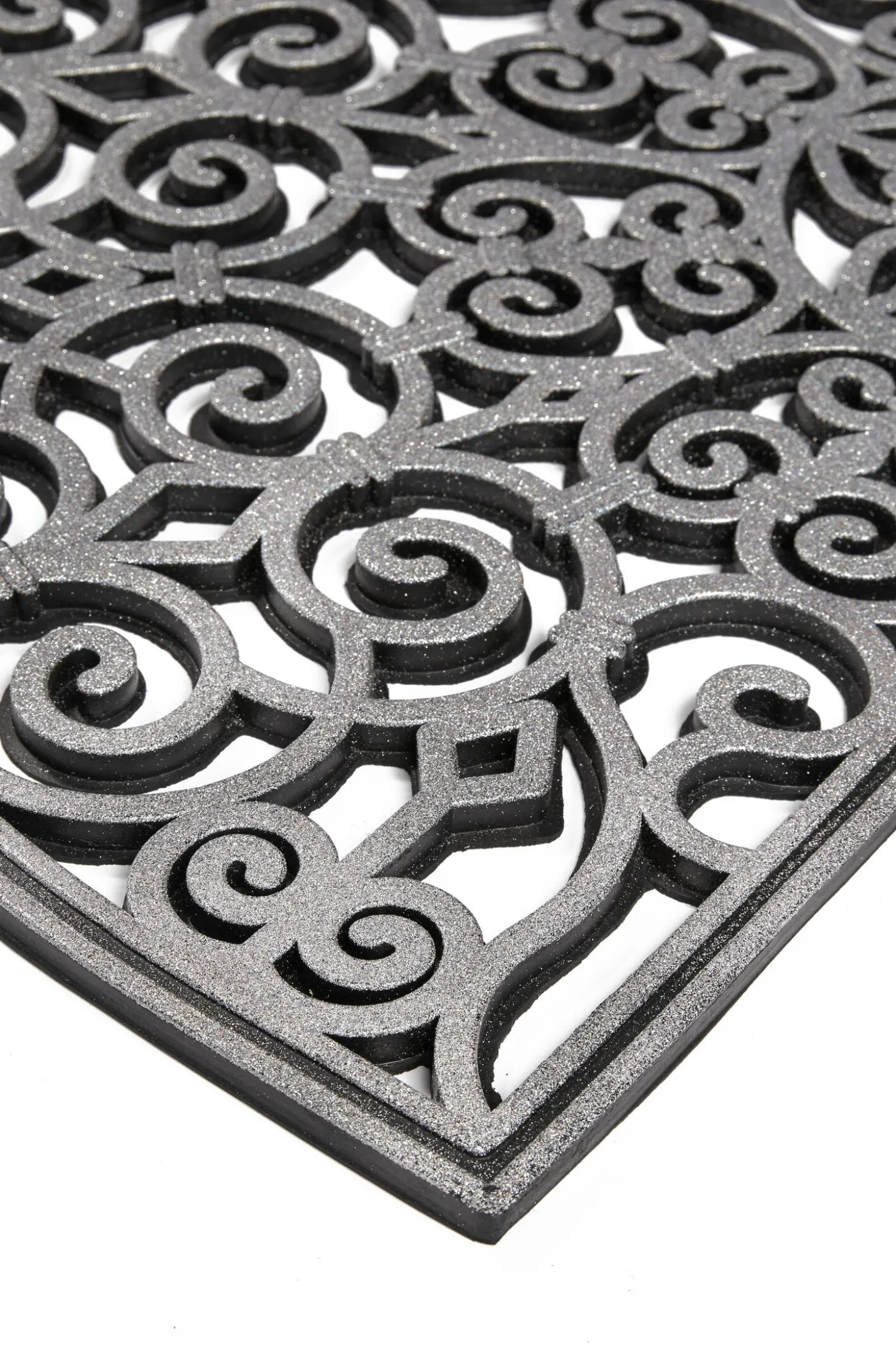 MD Entree rubbermat zilver 75 x 45 cm