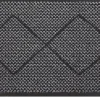 MD Entree schoonloopmat grijs / zwart 75 x 45 cm