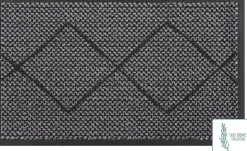 MD Entree schoonloopmat grijs / zwart 75 x 45 cm