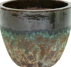Mega Collections bloempot Antique 2 Tone groen D 60 H 52 cm