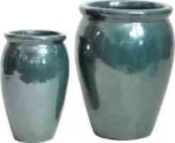 Mega Collections bloempot Delta groen D 27 H 40 cm