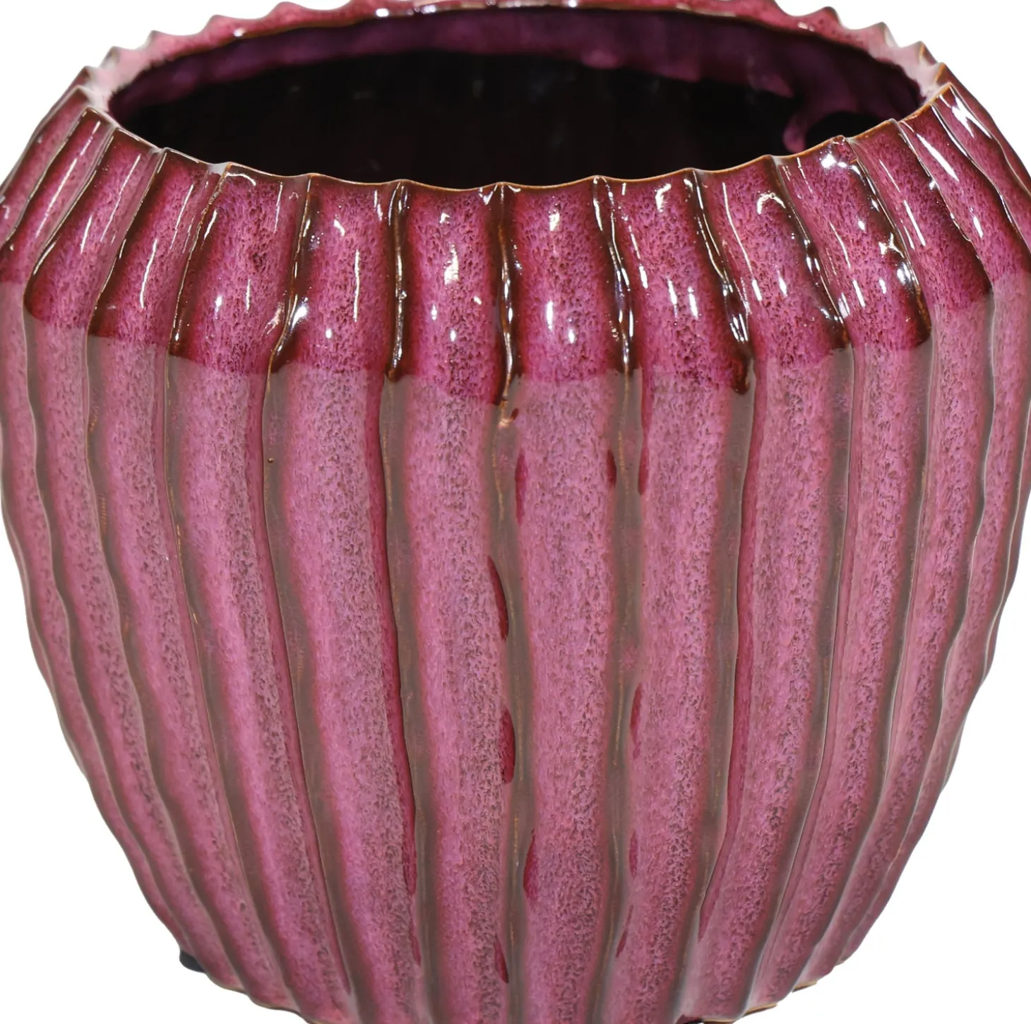 Mega Collections bloempot Ide paars D 21 H 18 cm