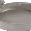 Mega Collections vogelbad rond grijs D 28 H 5 cm