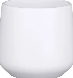 Mica Decorations bloempot Amber wit D 12,5 H 13,5 cm
