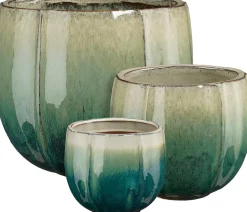 Mica Decorations bloempot Corsica groen D 21 H 19 cm