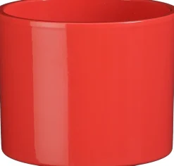 Mica Decorations bloempot Era rood D 13,5 H 12,5 cm