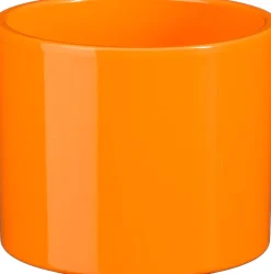 Mica Decorations bloempot Era oranje D 13,5 H 12,5 cm