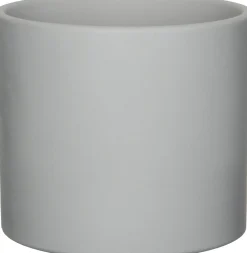 Mica Decorations bloempot Era licht grijs D 17,5 H 14,5 cm