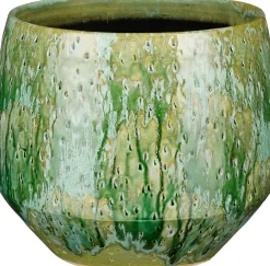 Mica Decorations bloempot Harris groen D 25 H 22 cm