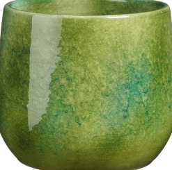Mica Decorations bloempot Hugo groen D 22 H 21 cm