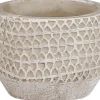 Mica Decorations bloempot Jack beige D 8 H 6 cm