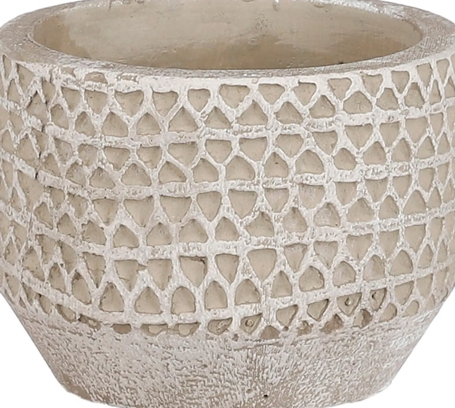 Mica Decorations bloempot Jack beige D 8 H 6 cm