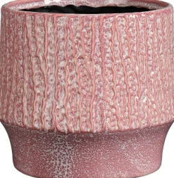 Mica Decorations bloempot op voet Lanny roze D 21 H 18,5 cm
