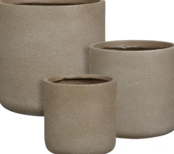 Mica Decorations bloempot Siesta taupe D 24 H 23 cm