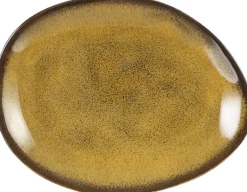 Mica Decorations bord Tabo geel 11,5 x 8,5 x 1,5 cm