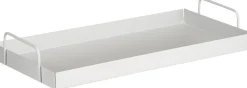 Mica Decorations decoratiebord Lita lichtgrijs 43 x 21 x 6,5 cm