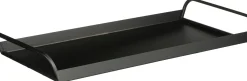 Mica Decorations decoratiebord Nuri zwart 60 x 28 x 7 cm