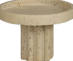 Mica Decorations decoratiebord Millie beige D 18 H 12,5 cm