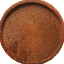 Mica Decorations decoratieschaal voor stolp Hella bruin D 23,5 H 2 cm