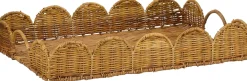 Mica Decorations dienblad Eleta bruin 50 x 35 x 8 cm