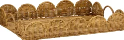 Mica Decorations dienblad Eleta bruin 45 x 30 x 7 cm
