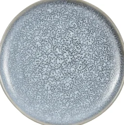 Mica Decorations gebaksbord Tabo blauw D 18 H 2 cm