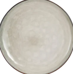 Mica Decorations gebaksbord Tabo grijs D 18 H 2 cm