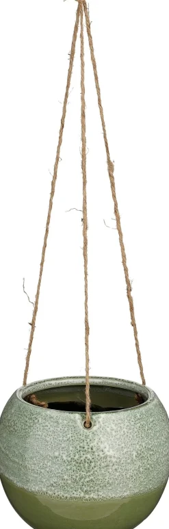 Mica Decorations hangpot Monta donkergroen D 17 H 14,5 cm