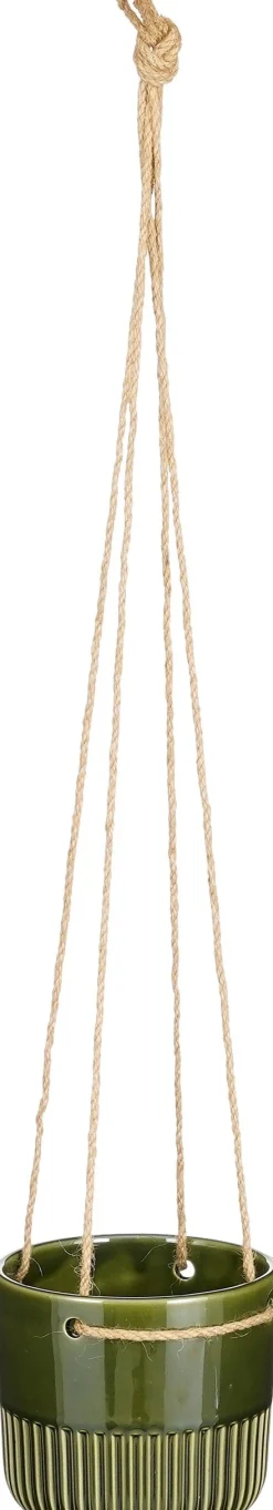 Mica Decorations hangpot Primo groen D 14 H 13 cm