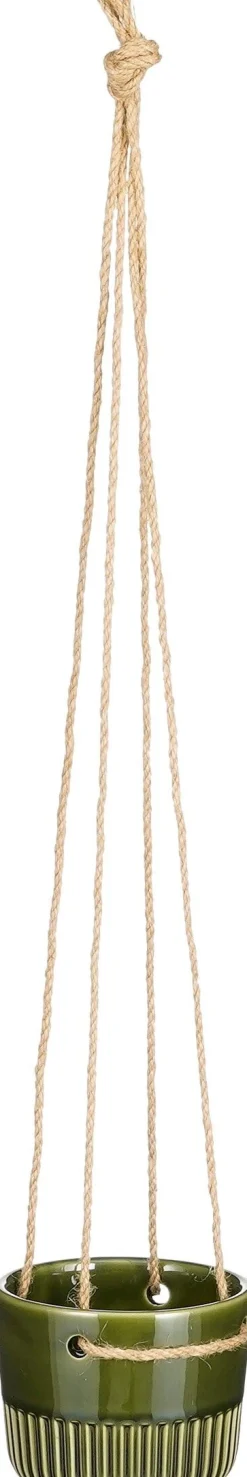Mica Decorations hangpot Primo groen D 11 H 9 cm