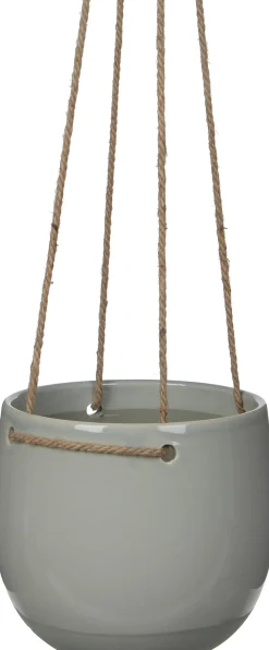 Mica Decorations hangpot Resa D 18,5 H 17 lichtgrijs