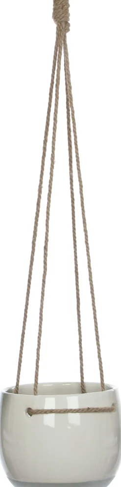 Mica Decorations hangpot Resa D 16,5 H 13,5 wit