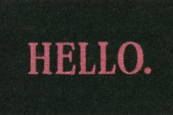 Mica Decorations kokosmat hello groen 60 x 40 cm