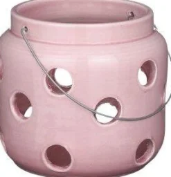 Mica Decorations lantaarn Arena roze D 26 H 24 cm