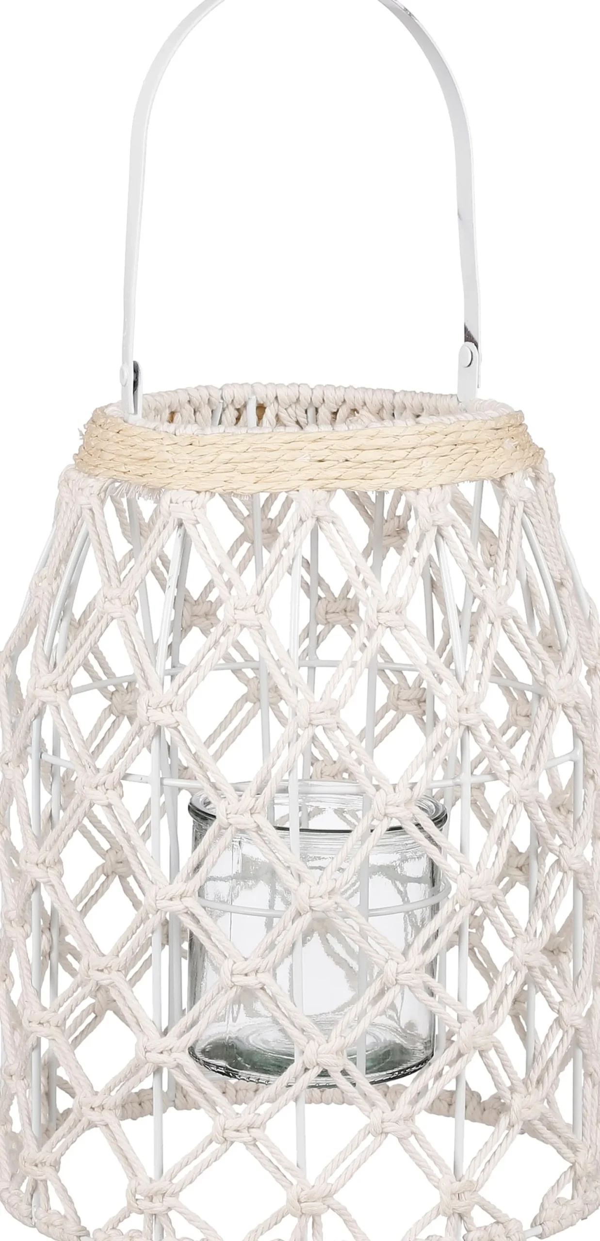 Mica Decorations lantaarn crème D 23 H 30 cm