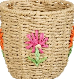 Mica Decorations opbergmand Flora Bloem naturel D 15 H 15 cm