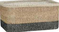 Mica Decorations opbergmand Danfield naturel / zwart 43 x 31 x 19,5 cm