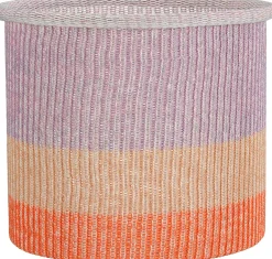 Mica Decorations opbergmand Danfield paars / oranje D 32 H 28 cm
