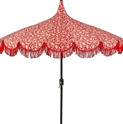 Mica Decorations parasol Kelly rood D 235 H 238 cm