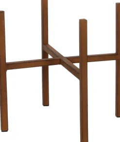 Mica Decorations plantenstandaard Ascot 24 x 24 x 25 cm roest