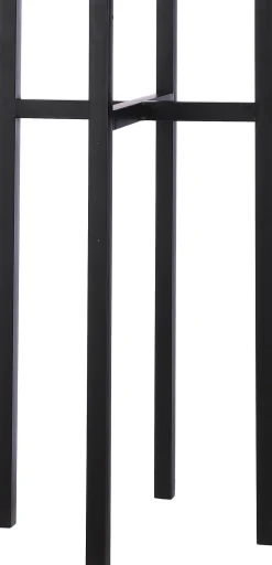 Mica Decorations plantenstandaard Ascot 16,5 x 16,5 x 25 cm zwart