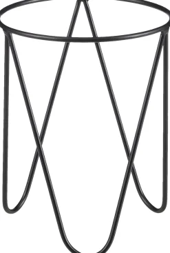 Mica Decorations plantenstandaard zwart D 13 H 15,5 cm