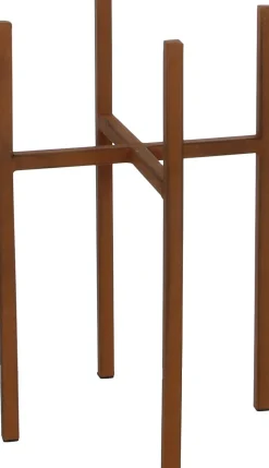 Mica Decorations plantenstandaard Ascot 20,5 x 20,5 x 35 cm roest